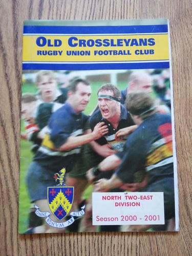 Old Crossleyans v Redcar Sept 2000 Rugby Programme