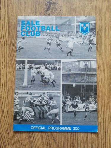 Sale v Moseley Oct 1987 Rugby Programme