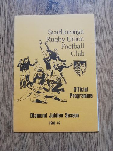 Scarborough v Moortown Dec 1986 Rugby Programme
