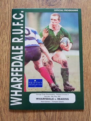 Wharfedale v Reading May 1997 Rugby Programme