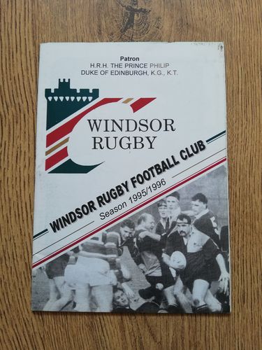 Windsor v Abbey Jan 1996 Rugby Programme