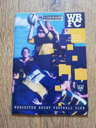 Worcester v Vale of Lune Sept 1996 Pilkington Cup Rugby Programme