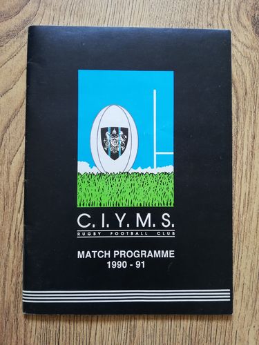 CIYMS v Young Munster Jan 1991 Rugby Programme