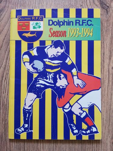 Dolphin v Instonians Oct 1993 Rugby Programme
