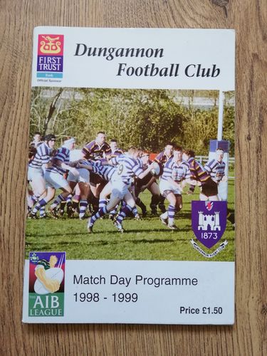 Dungannon v Greystones Dec 1998 Rugby Programme