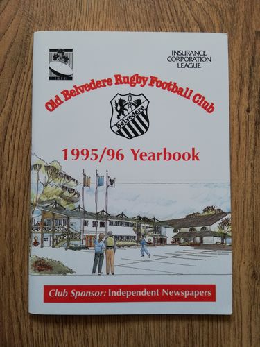 Old Belvedere v Ballymena Sept 1995 Rugby Programme