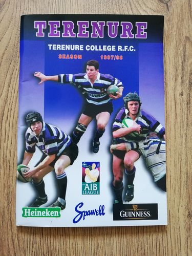 Terenure College v Blackrock College Jan 1998 Rugby Programme