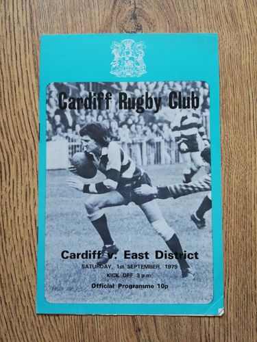 Cardiff v East District Sept 1979