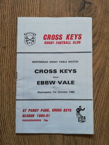 Cross Keys v Ebbw Vale Oct 1980