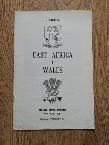 East Africa v Wales May 1964