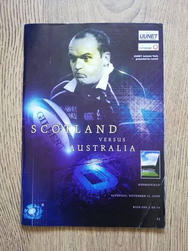 Scotland v Australia Nov 2000