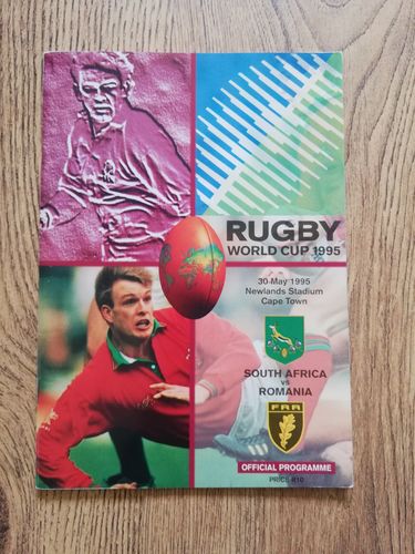 South Africa v Romania 1995 Rugby World Cup Programme