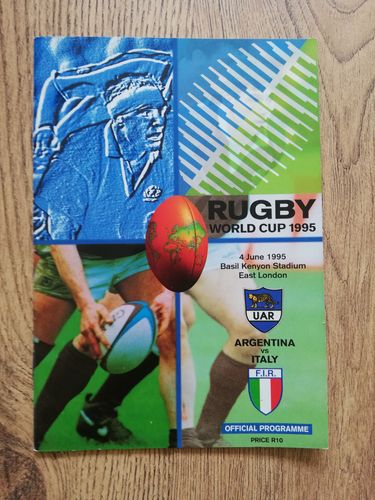 Argentina v Italy 1995 Rugby World Cup Programme