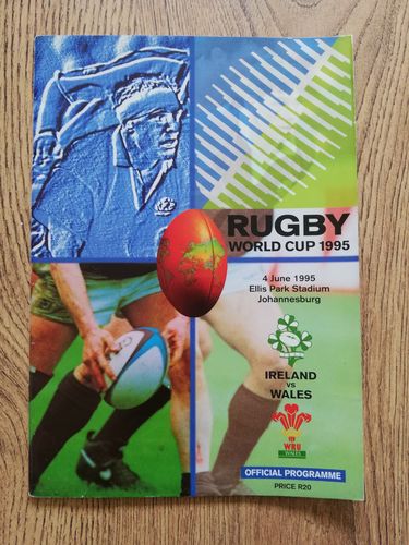Ireland v Wales 1995 Rugby World Cup Programme