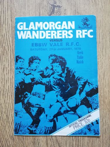 Glamorgan Wanderers v Ebbw Vale Jan 1978