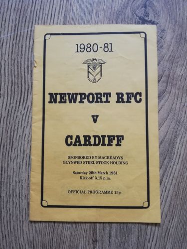 Newport v Cardiff March 1981