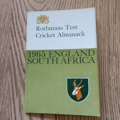 Rothmans 1965 England v South Africa Test Cricket Almanack