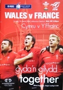 Wales Rugby Programmes - International - Rugbyreplay